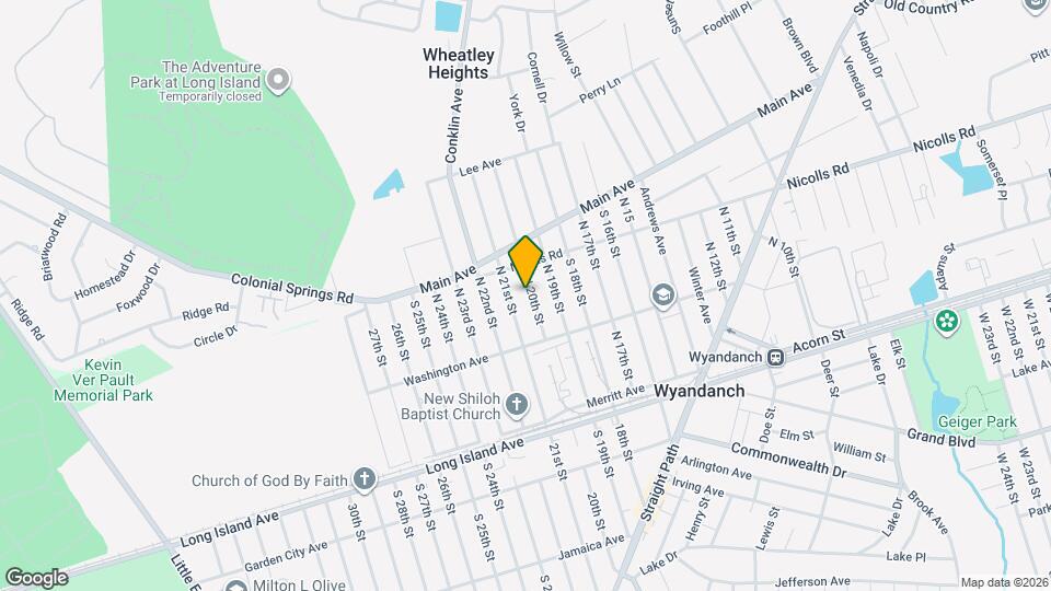 130 N 20th St, Unit Comfy 1 Bedroom Apartment Map and Location Details