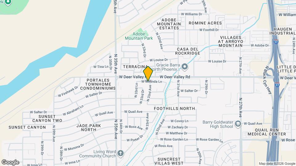 21632 N 33rd Ave Map and Location Details