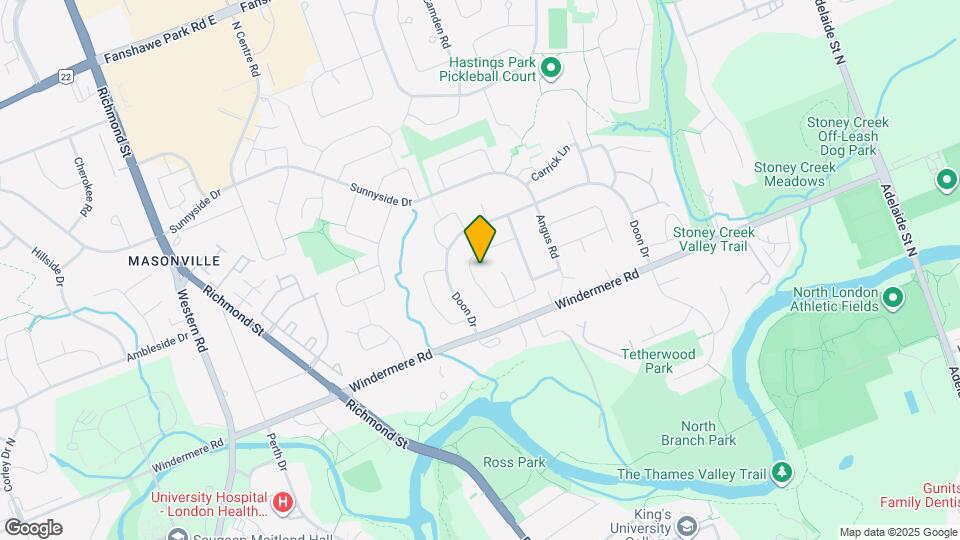 38 Orkney Crescent Map and Location Details