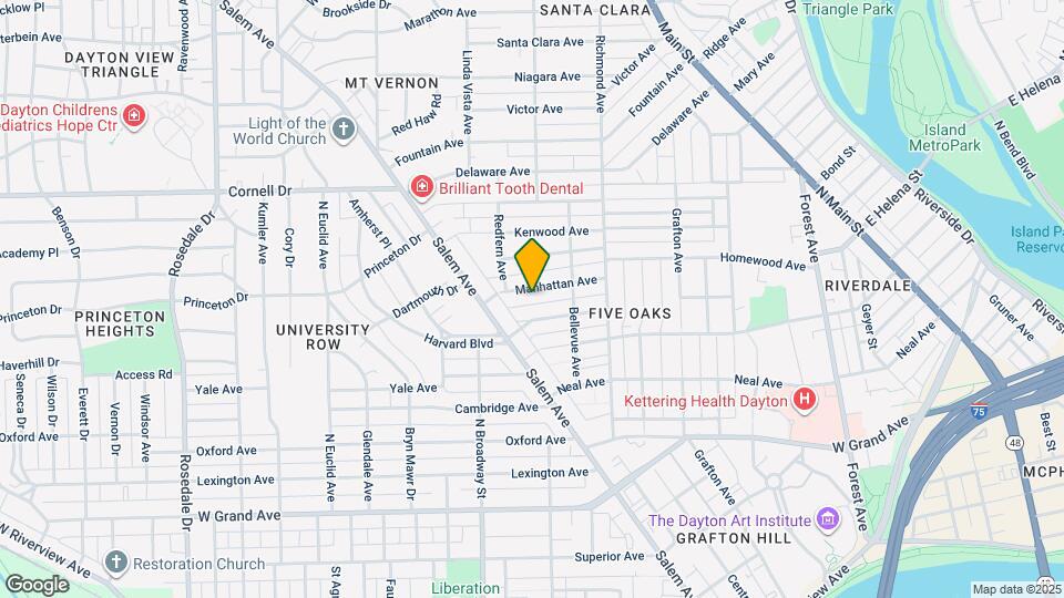 954 Manhattan Ave Map and Location Details