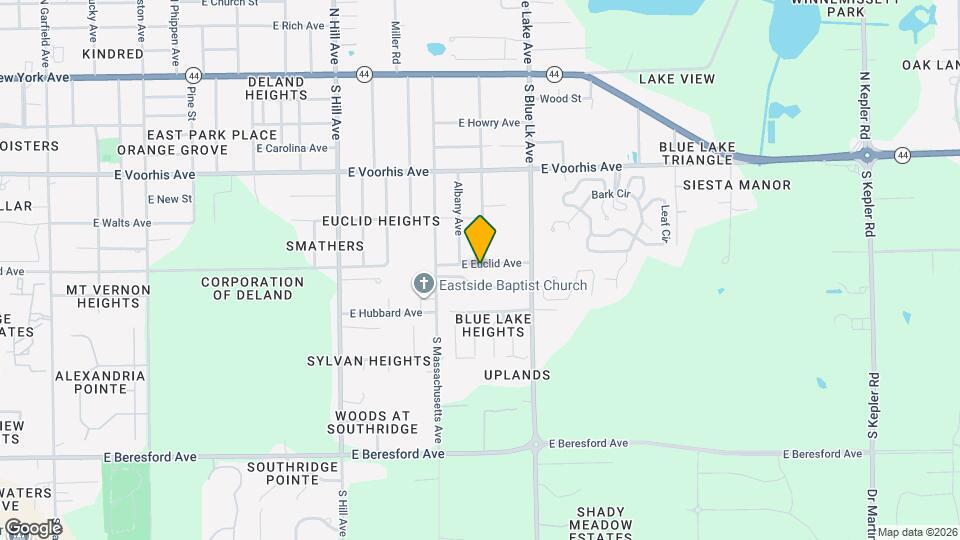 1390 E Euclid Ave Map and Location Details