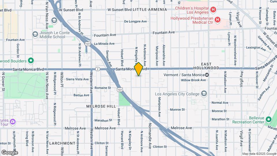 1039 N Ardmore Ave Map and Location Details