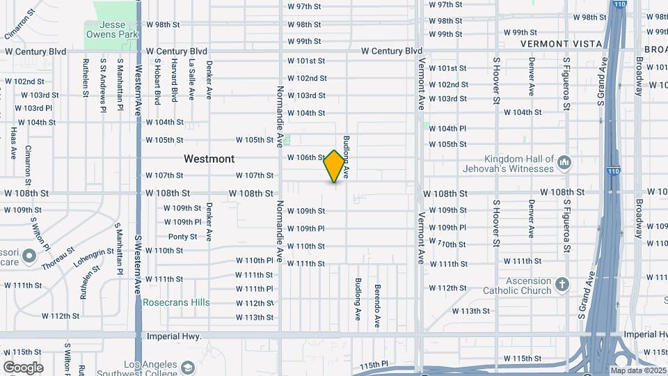 1218 W 107th St Map and Location Details