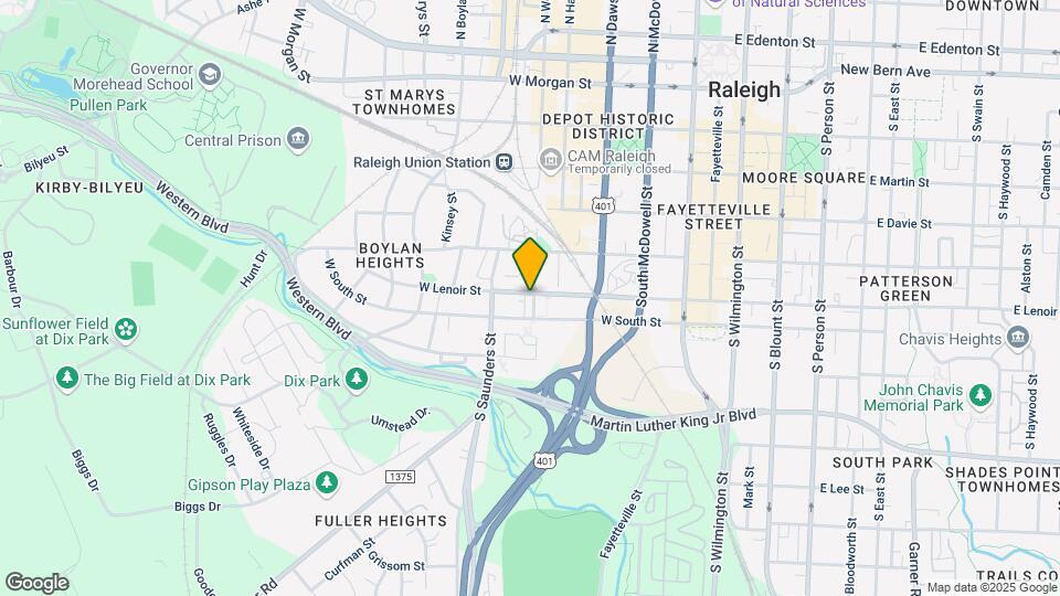 602 S West St Map and Location Details