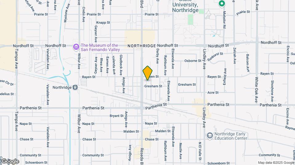 8813 Canby Ave Map and Location Details