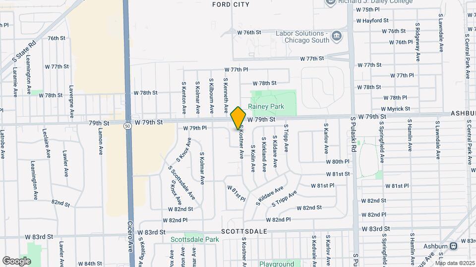 7926 S Kostner Ave Map and Location Details