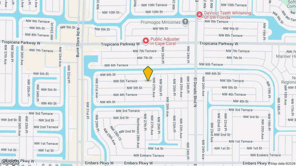 2710 NW 5th Terrace Map and Location Details