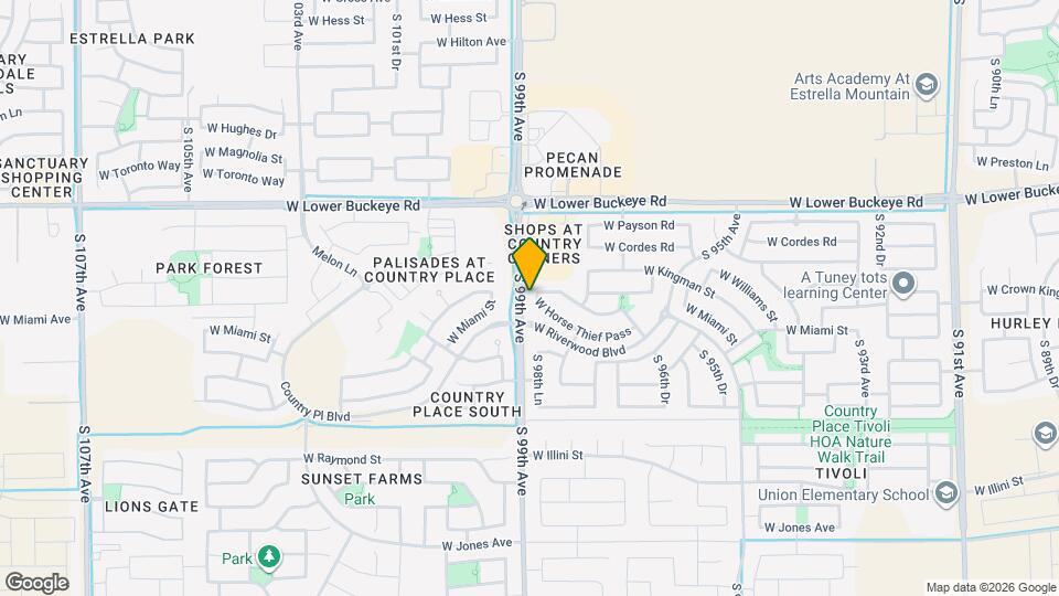 9849 W Horse Thief Pass Mapa y Detalles de la Ubicación