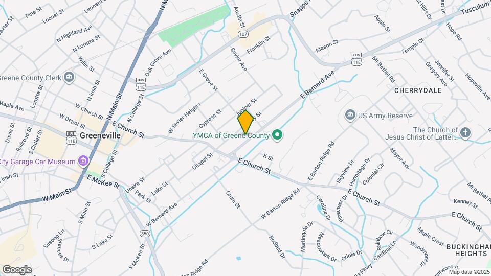 313 E Bernard Ave Map and Location Details