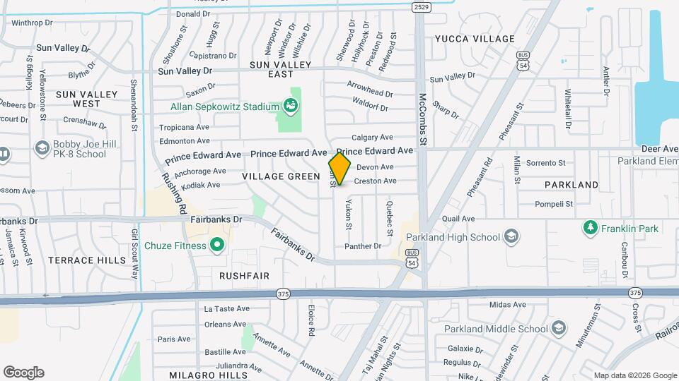 10104 Alcan St Map and Location Details