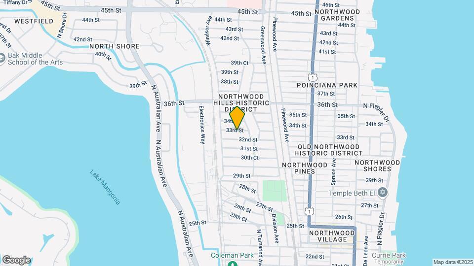 926 33rd St Map and Location Details