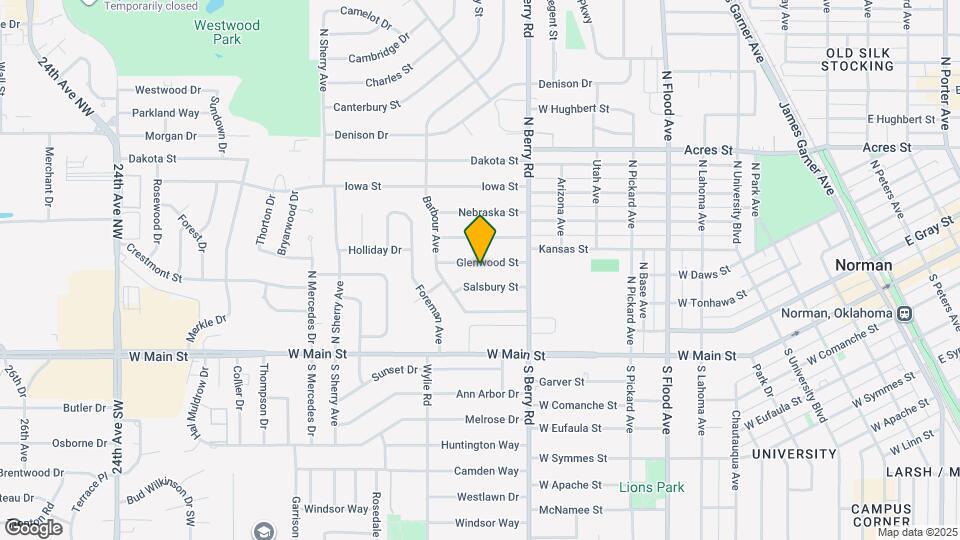 1318 Glenwood St Map and Location Details