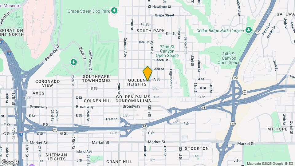 1234-1236 30th St Map and Location Details