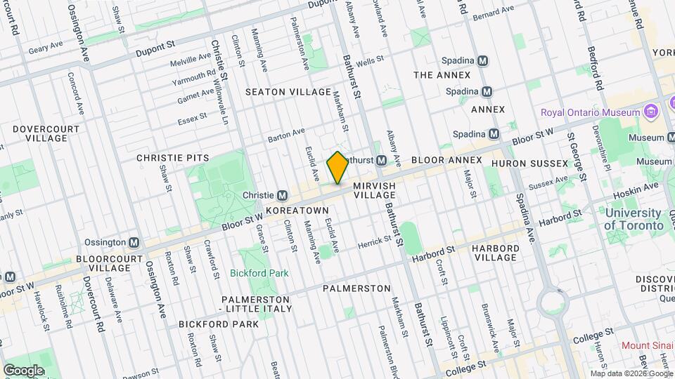 614 Bloor St W Map and Location Details