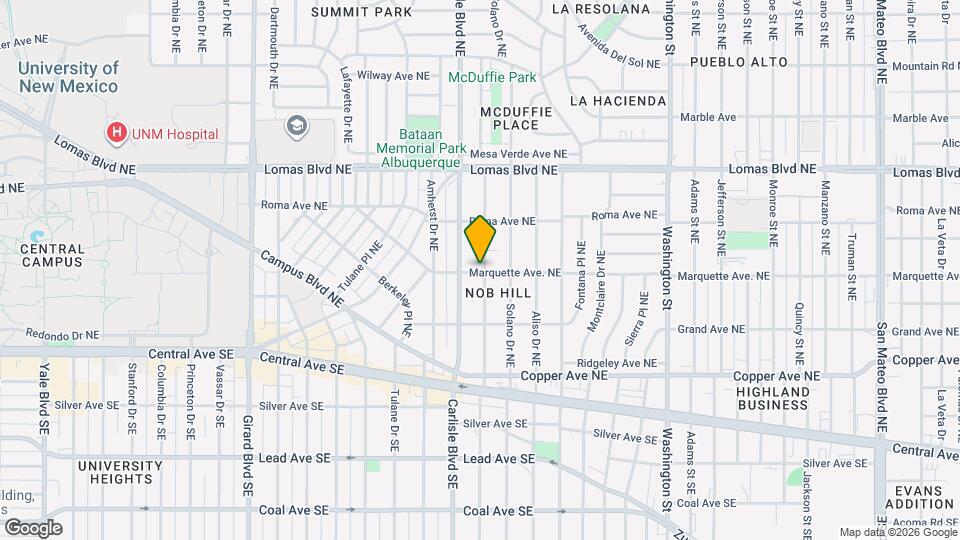 401 Hermosa Dr NE Mapa y Detalles de la Ubicación