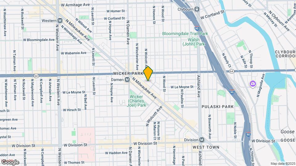 1514 N Elk Grove Ave, Unit 1F Map and Location Details