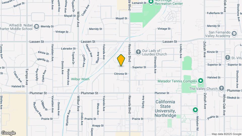 9708 Amigo Ave Map and Location Details