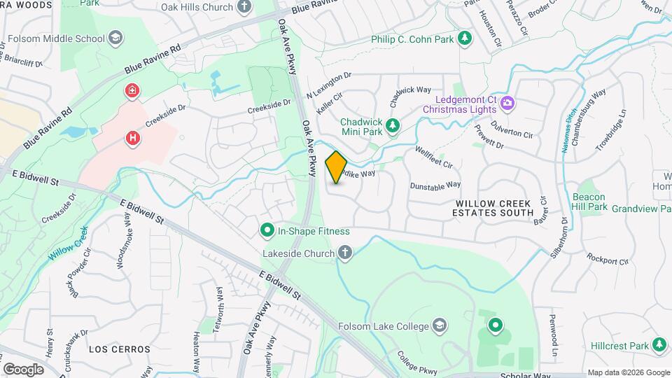 264 Thorndike Way Map and Location Details