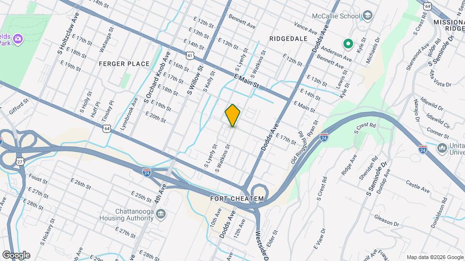 1825 S Watkins St Map and Location Details