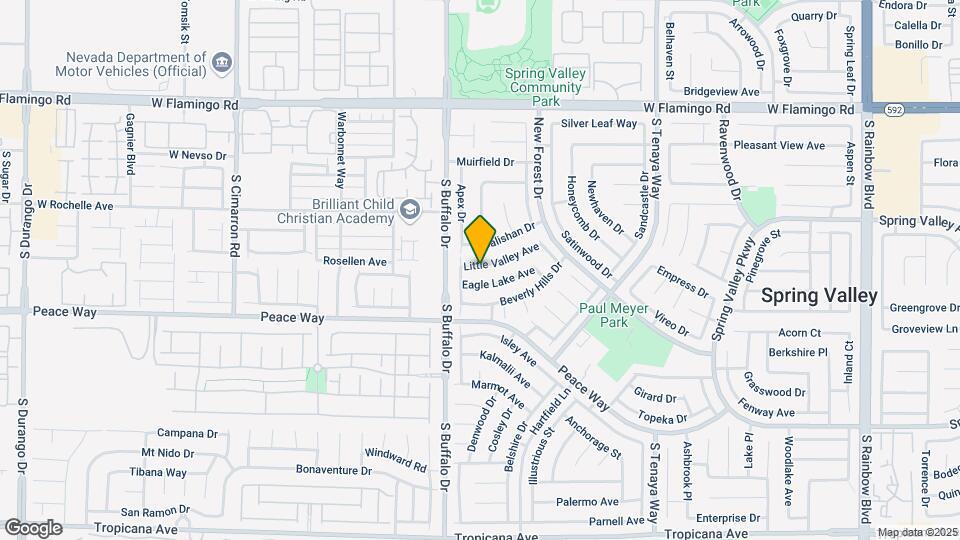 7743 Little Valley Ave Mapa y Detalles de la Ubicación