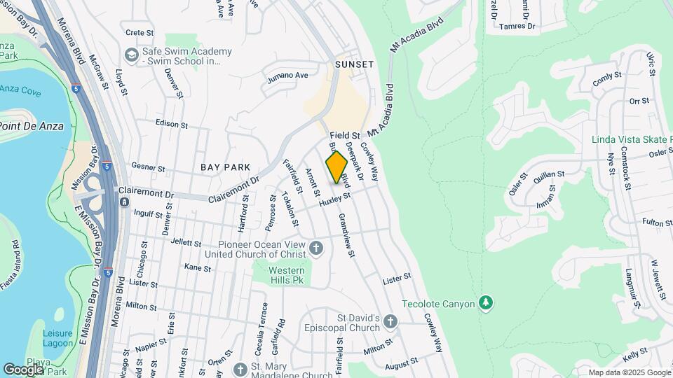 2719 Grandview St Map and Location Details