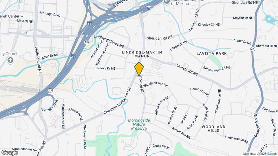 2220 Lenox Rd NE Map and Location Details