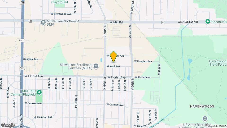 6236 W Kaul Ave Map and Location Details