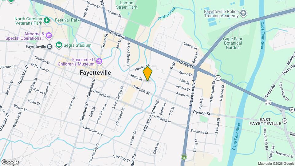 414 Adam St Map and Location Details