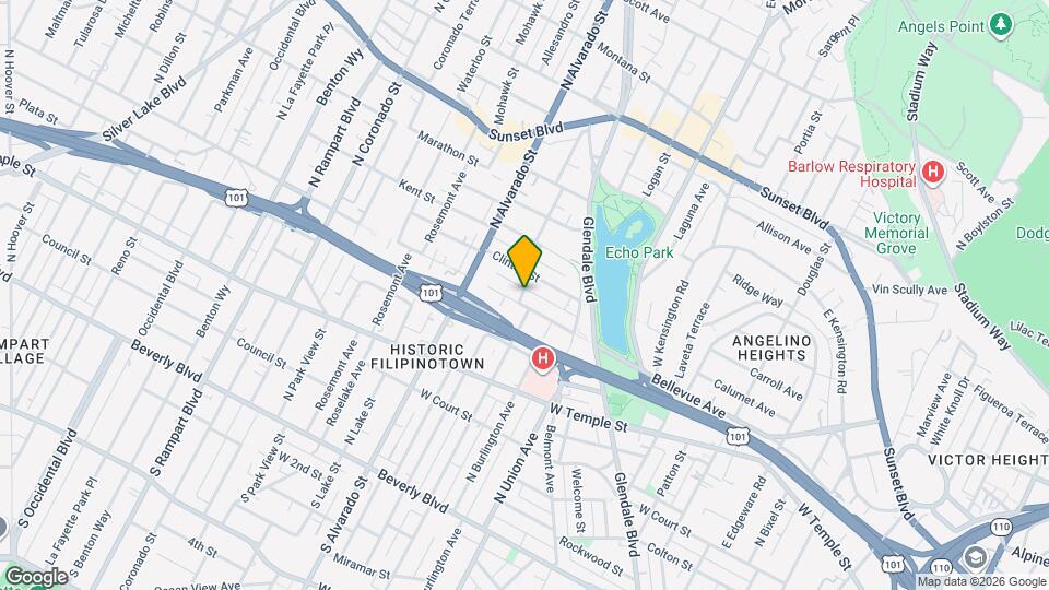 608 N Bonnie Brae St Map and Location Details