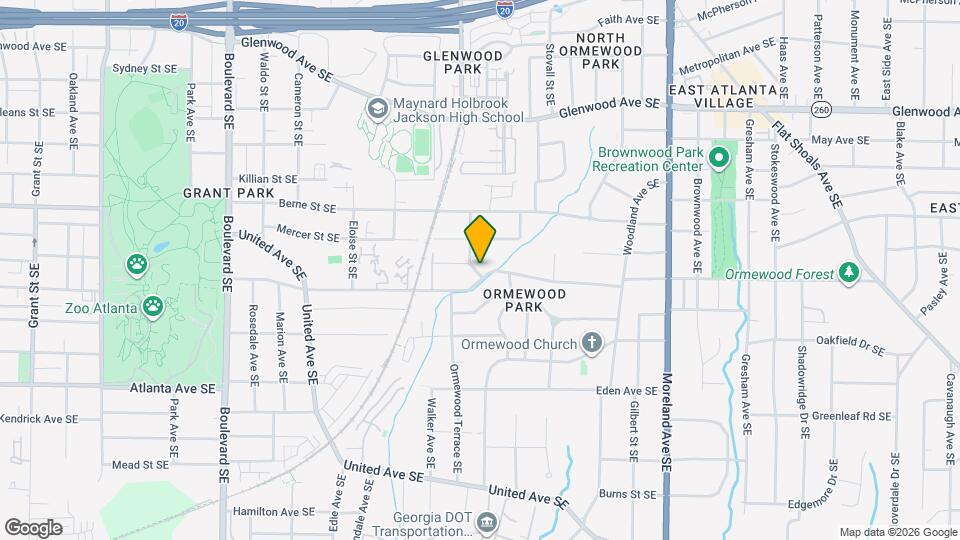 934 Ormewood Ave SE Mapa y Detalles de la Ubicación