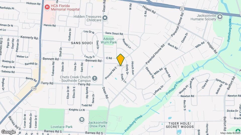 2536 Emily Ln Map and Location Details