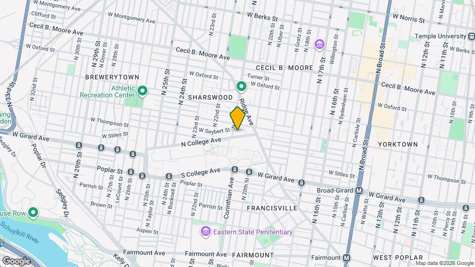 2039 N College Ave Mapa y Detalles de la Ubicación