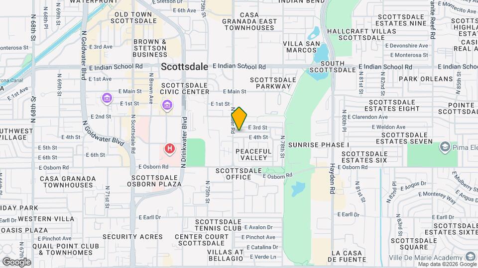 7608 E 4th St Map and Location Details