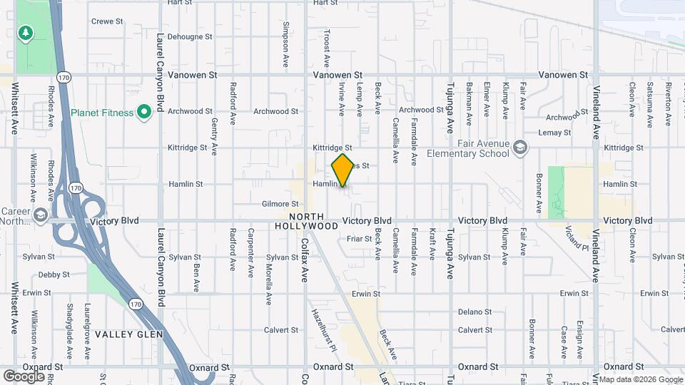 11630 Hamlin St Mapa y Detalles de la Ubicación