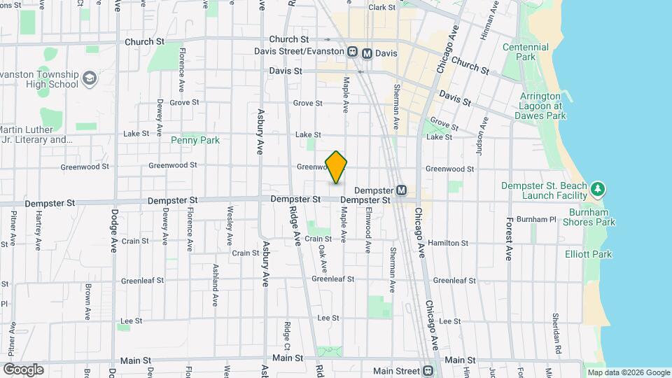 1310 Maple Ave, Unit 2C Map and Location Details