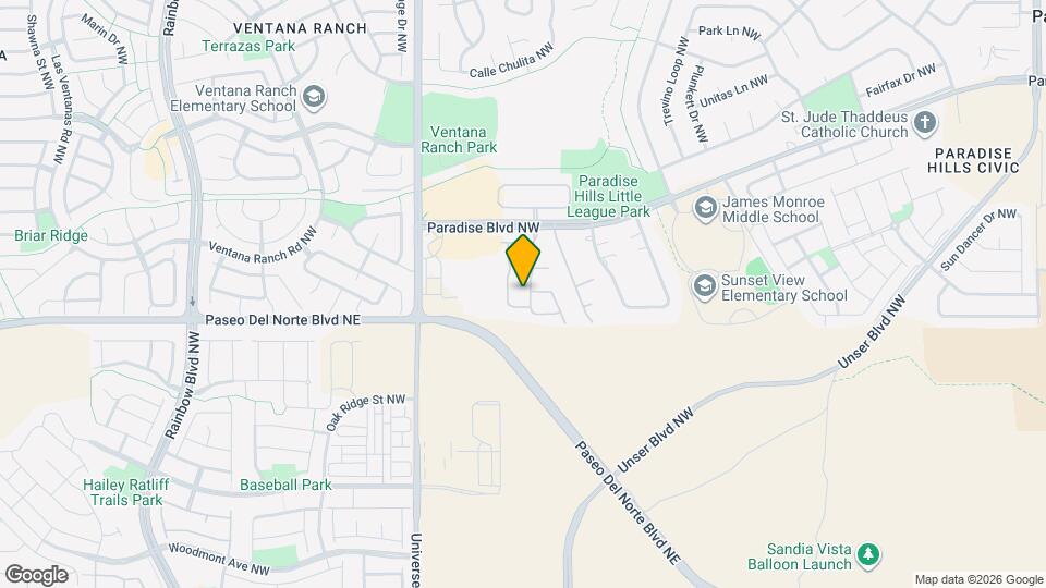 9609 Vivaldi Trail NW Map and Location Details