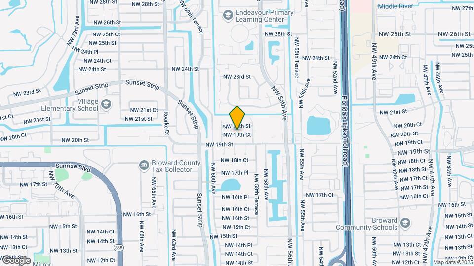 5911 NW 19th Ct Map and Location Details