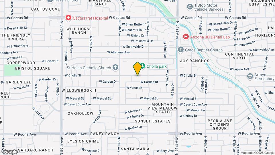 5339 W Cholla St Map and Location Details