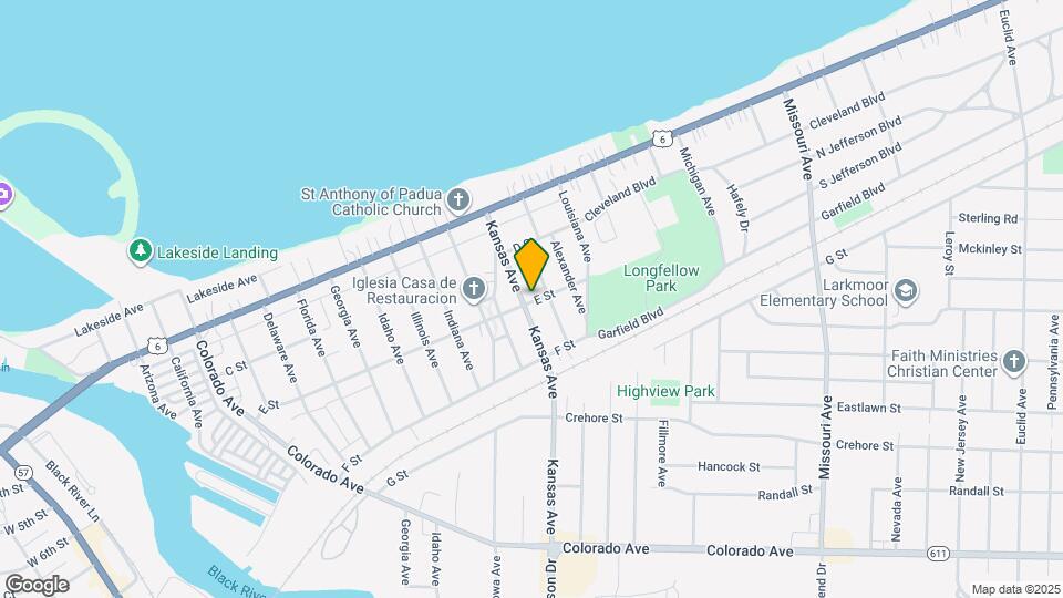 1415 E St Map and Location Details