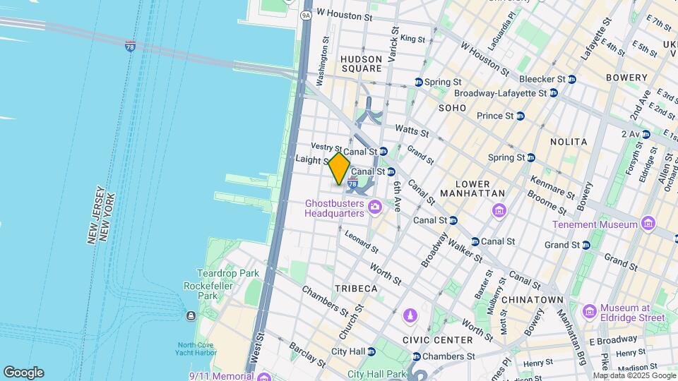 135 Hudson St Mapa y Detalles de la Ubicación