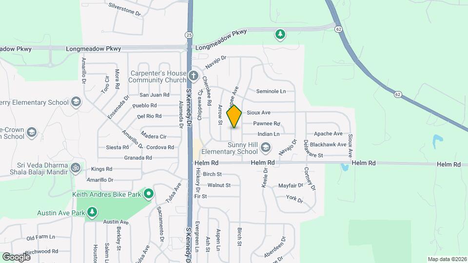 2106 Tepee Ave Map and Location Details