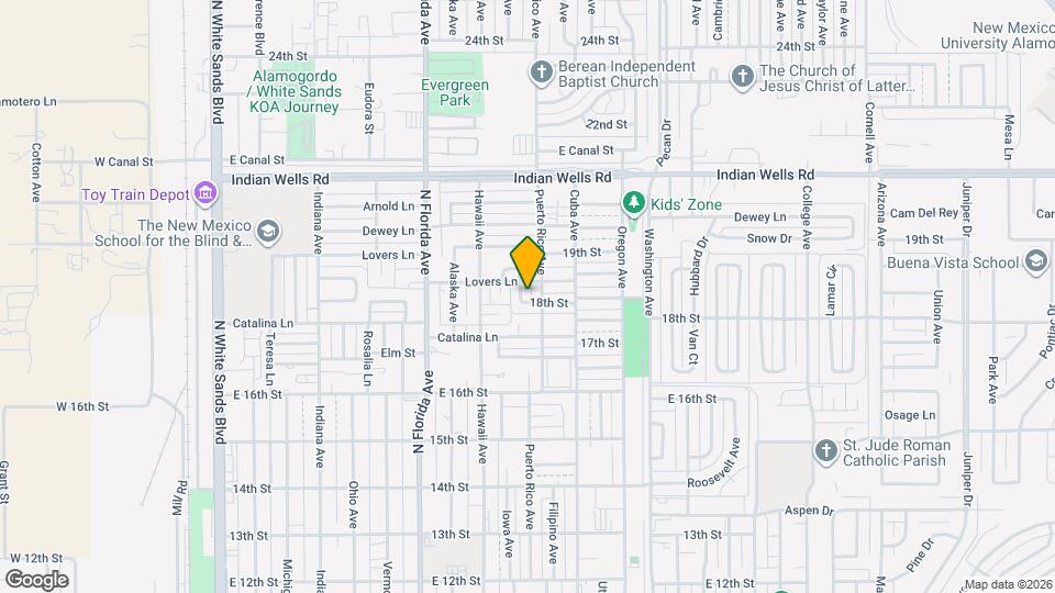 1802 Yucca Ln Map and Location Details