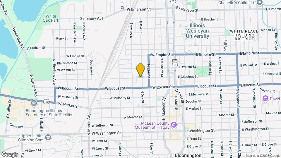 710 N Oak St Map and Location Details