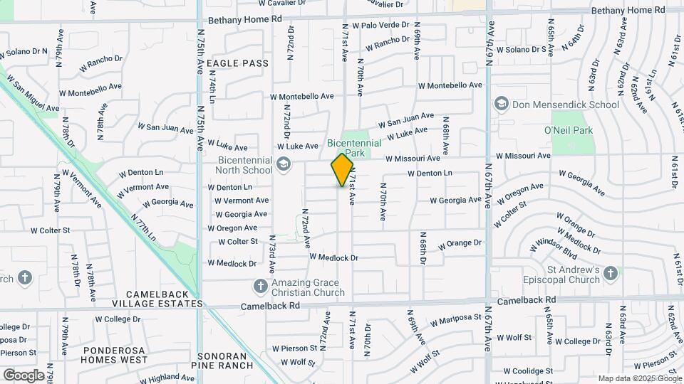 5415 N 71st Dr Map and Location Details
