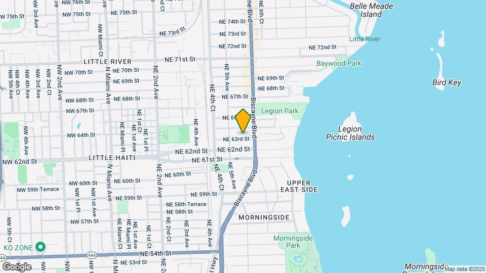 555 NE 63rd St Mapa y Detalles de la Ubicación