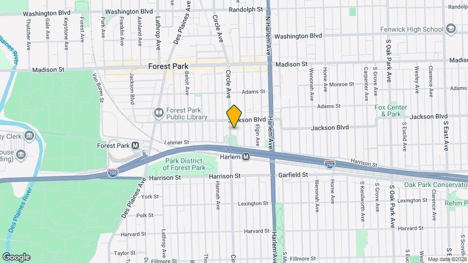 616 Circle Ave Map and Location Details