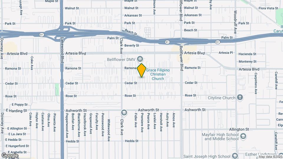 9523 Cedar St Map and Location Details