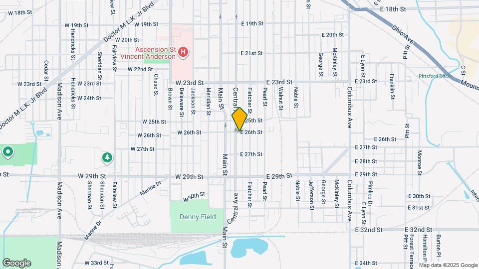 2602 Central Ave Map and Location Details