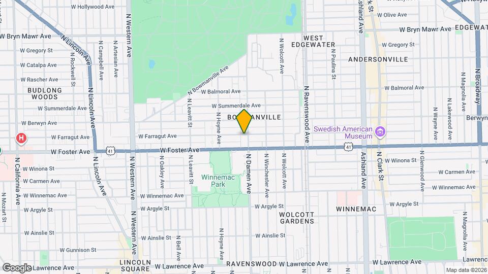5214 N Damen Ave Map and Location Details