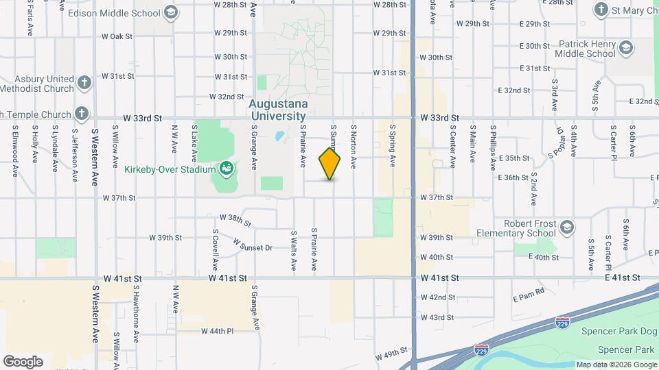 2801 S Summit Ave Map and Location Details